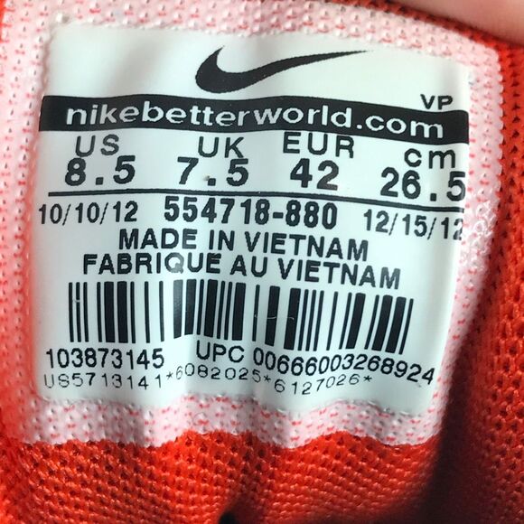 Nike Air Max 1 Sunset Pack Orange Running Shoes 554718-880 Men’s Size 8.5 - Picture 11 of 12